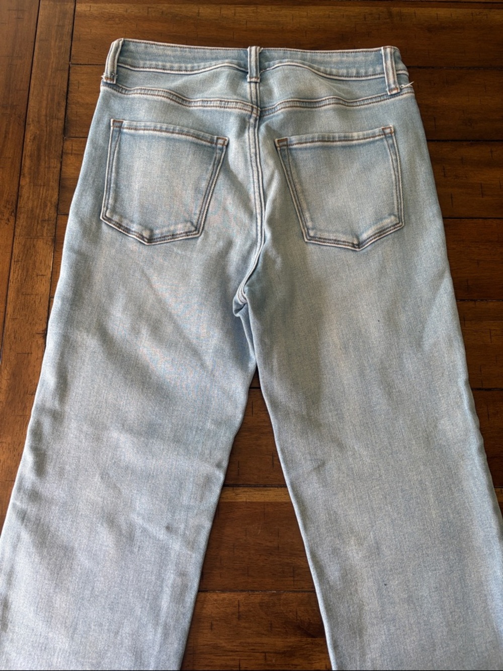 LC Lauren Conrad Slim Straight Denim Jeans with Floral Embroidery size 2 EUC - Picture 5 of 5